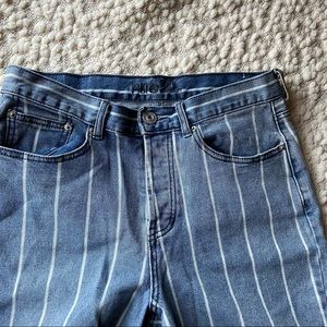Pinstripe Skinny Jeans